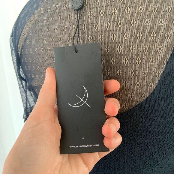 NWT The Fifth Label National Navy Ruffle Dress - Picture 9 of 10